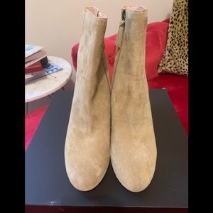 J. Crew Suede Tan Ankle Boots